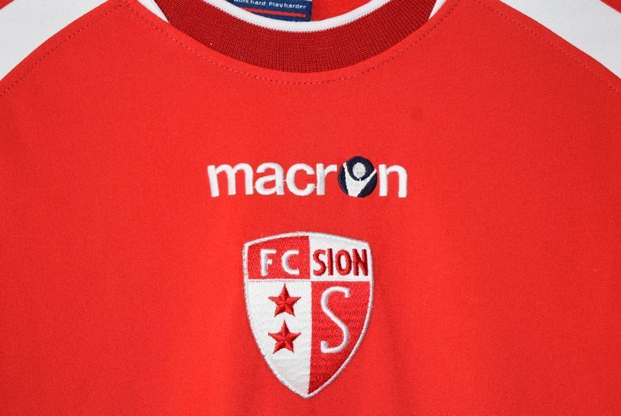 FC Sion 2007-2008 training sweatshirt Macron size S 4933 PHOTO