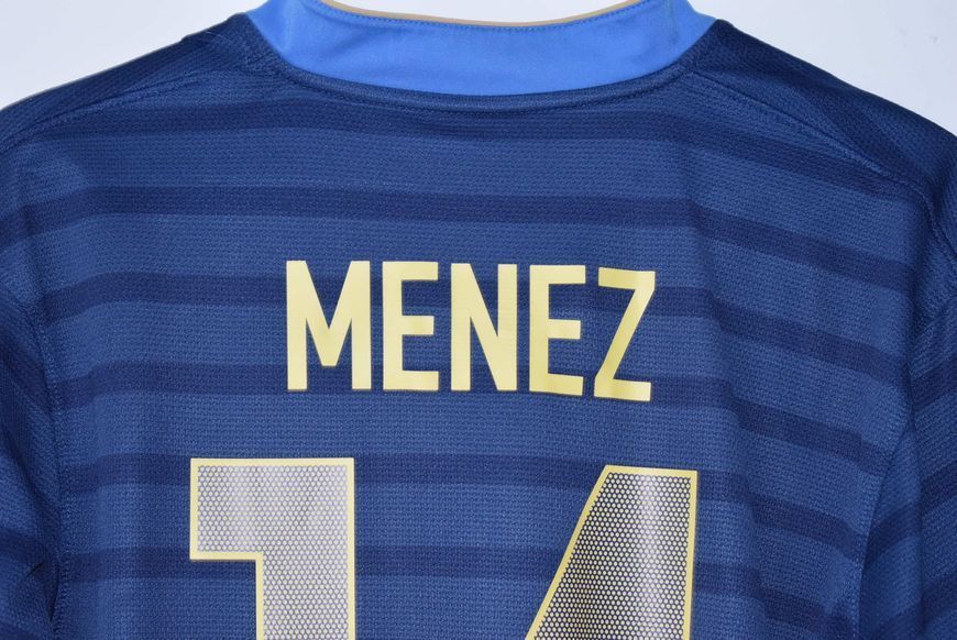 Frankrig EURO 2012 hjemmebanetr&oslash;je Nike i st&oslash;rrelse M med J&eacute;r&eacute;my M&eacute;nez p&aring; ryggen 4983 FOTO